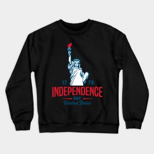 4th of July 1776  American independence day design Crewneck Sweatshirt